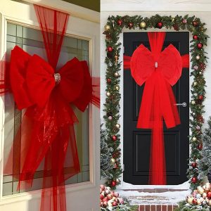 Didelis kaspinas Kalėdų ir švenčių dekorui | RUBYBOW