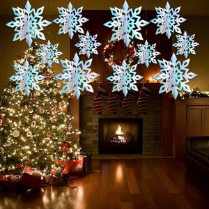 3D holografinės snaigės (6 vnt.) | HOLOFLAKE