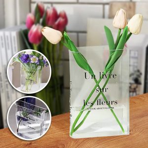 Elegantiška knygos formos vaza gėlėms | FLOWERFRAME