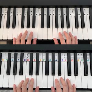 Klaviatūros fortepijono natos, palengvinančios mokymąsi | MELOKEY