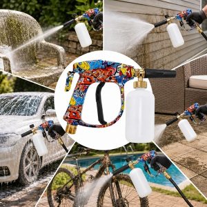 Aukšto slėgio plovyklos purškimo pistoletas - 5 purkštukai | WASHGUN